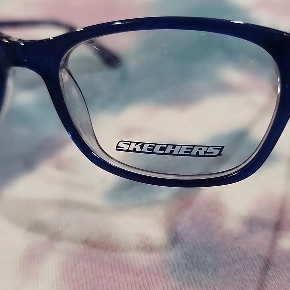 SKECHERS - Cute Heart, Blue, Pink, and Silver, Kids Eyeglass Frames